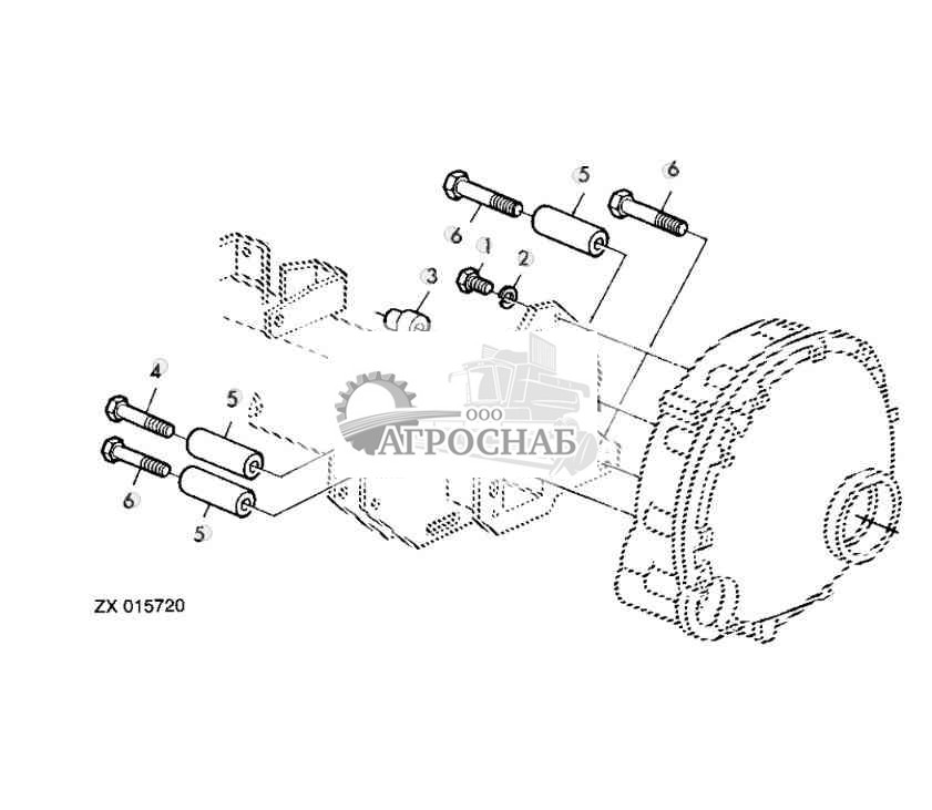 Закрепляющие винты, главная передача 